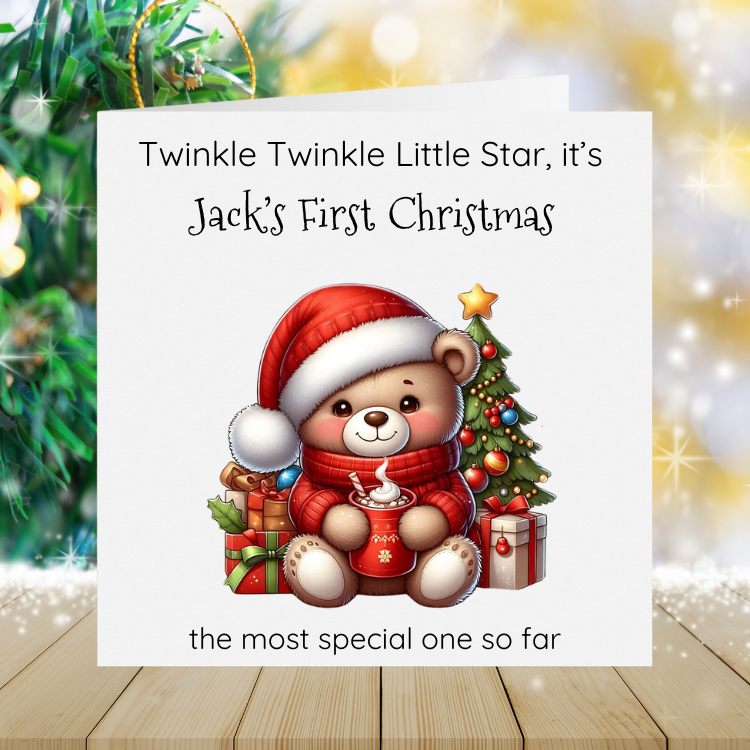 Baby Boy's First Christmas - Twinkle Twinkle Little Star