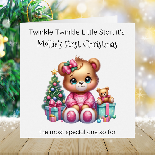 Baby Girl's First Christmas - Twinkle Twinkle Little Star