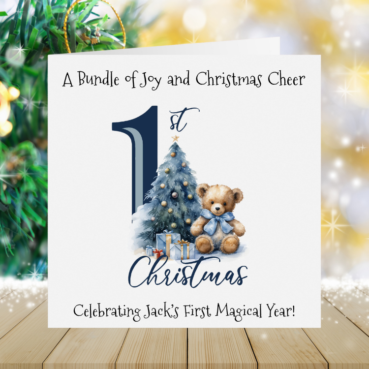 Baby Boy's First Christmas - A Bundle Of Joy & Christmas Cheer